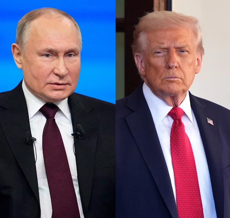 נשיא ארה"ב, דונלד טראמפ, ונשיא רוסיה, ולדימיר פוטין