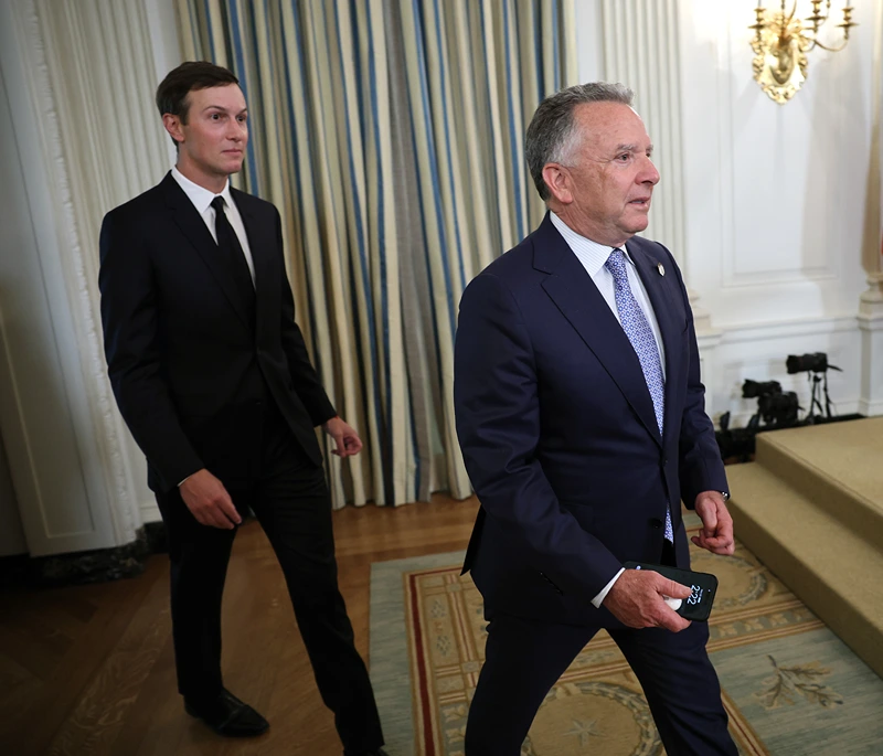 השליחים האמריקנים סטיב ויטקוף וג'ארד קושנר, 29 בספטמבר 2025