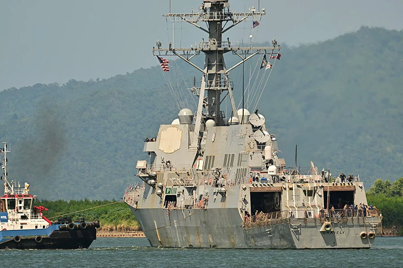 ספינה של חיל הים האמריקני בסמוך לחופי ונצואלה, 26 באוקטובר 2025