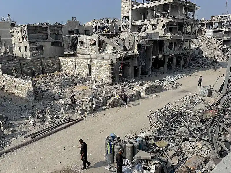 הריסות בחאן יונס, 26 באוקטובר 2025