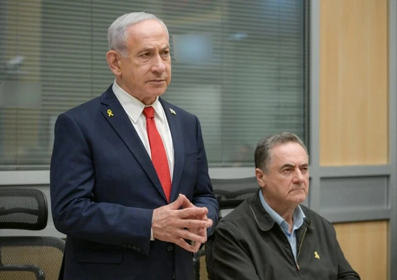 ראש הממשלה, בנימין נתניהו, ושר הביטחון, ישראל כ"ץ