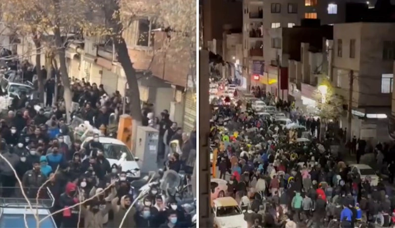 תיעודים שעלו לרשתות החברתיות מהמחאות באיראן