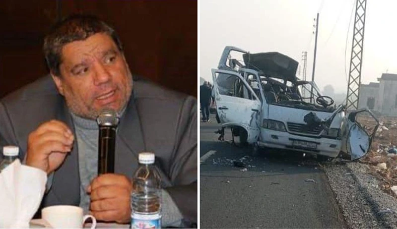 מימין: תיעוד רכבו של המחבל לאחר החיסול, כפי שעלה לרשתות, משמאל: המחבל שחוסל, חסין מחמוד מרשד אל-ג'והרי