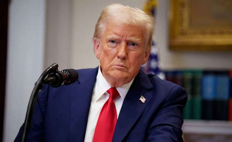 נשיא ארה״ב, דונלד טראמפ, 21 בינואר 2025 | צילום: Andrew Harnik/Getty Images