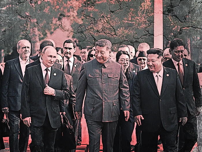 וקים ג'ונג-און, שי ג'ין-פינג וולדימיר פוטין, 3 בספטמבר 2025