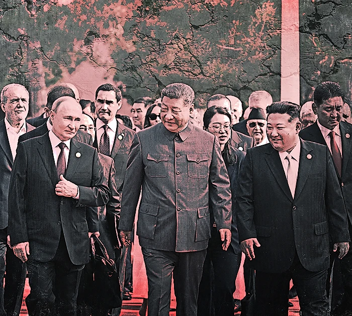 וקים ג'ונג-און, שי ג'ין-פינג וולדימיר פוטין, 3 בספטמבר 2025