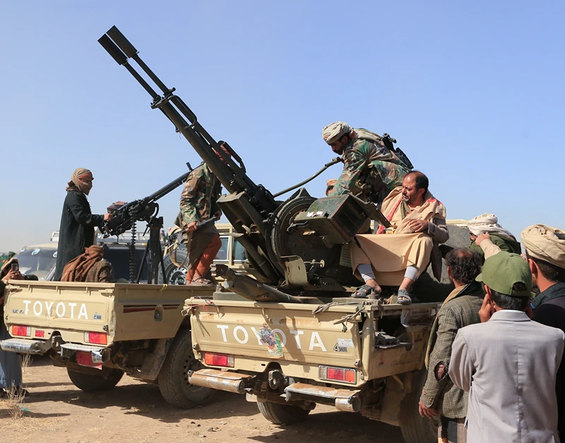 לוחמים חות'ים בתימן, 16 בינואר 2025