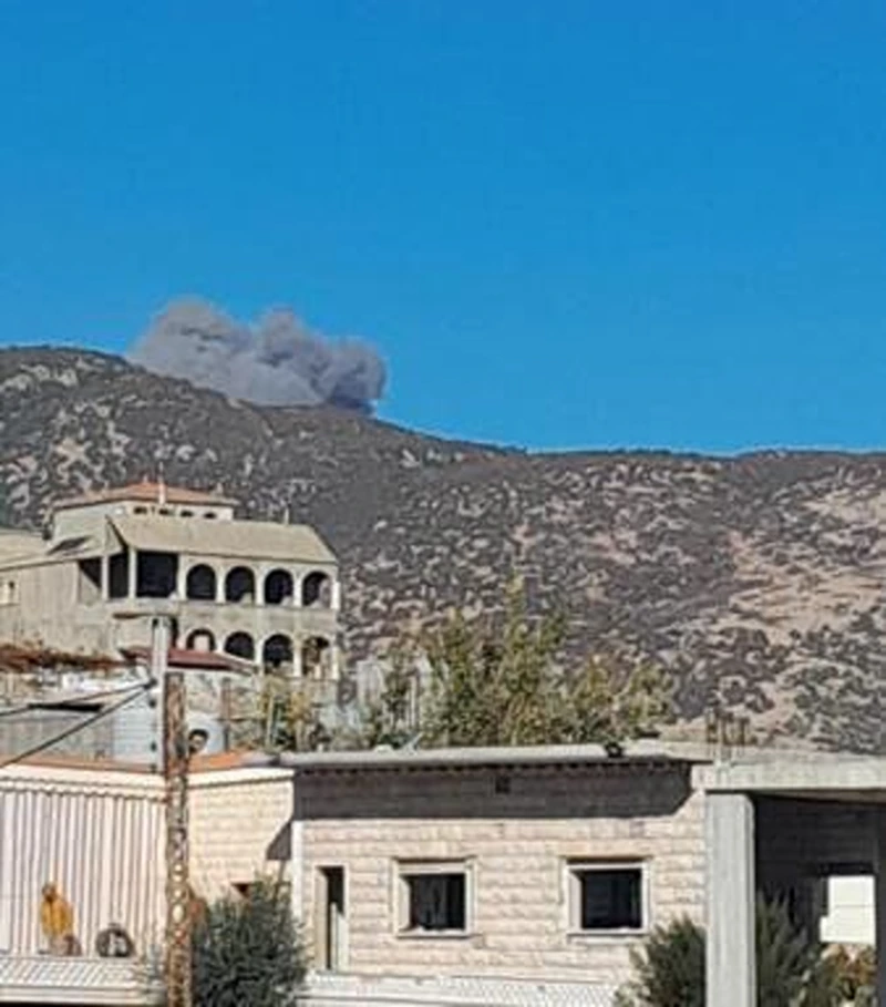 תמונה שפורסמה בלבנון ויוחסה לתקיפה הישראלית היום