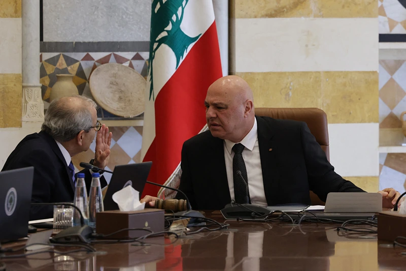 נשיא לבנון, ג'וזף עון, וראש הממשלה, נוואף סלאם, 5 בספטמבר 2025
