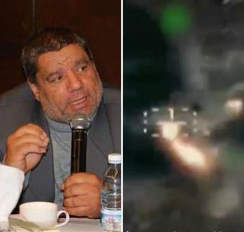 מימין: צילום מסך מתוך הסרטון שפרסם דובר צה״ל, משמאל: המחבל שחוסל, חסין מחמוד מרשד אל-ג'והרי