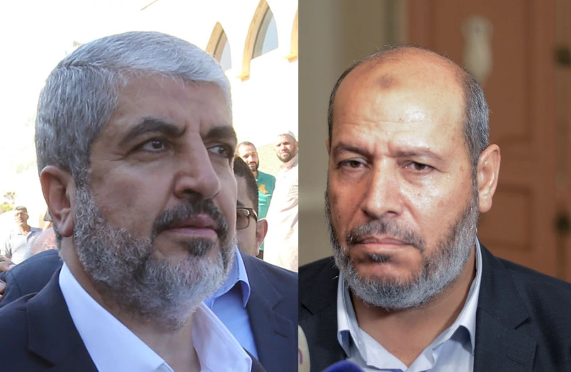 בכירי חמאס ח'ליד אלחיה וח'אלד משעל