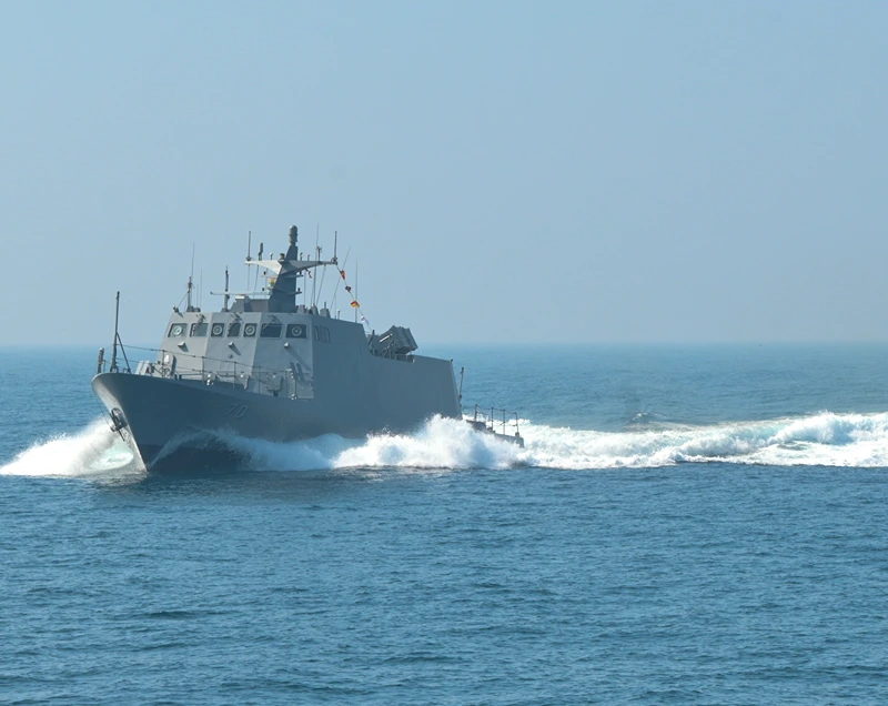 ספינות חיל הים של טייוואן במהלך אימון, 31 בינואר 2024