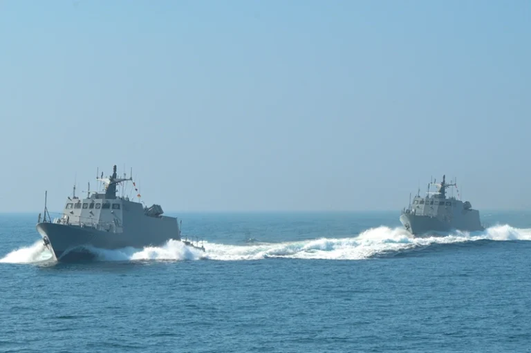 ספינות חיל הים של טייוואן במהלך אימון, 31 בינואר 2024