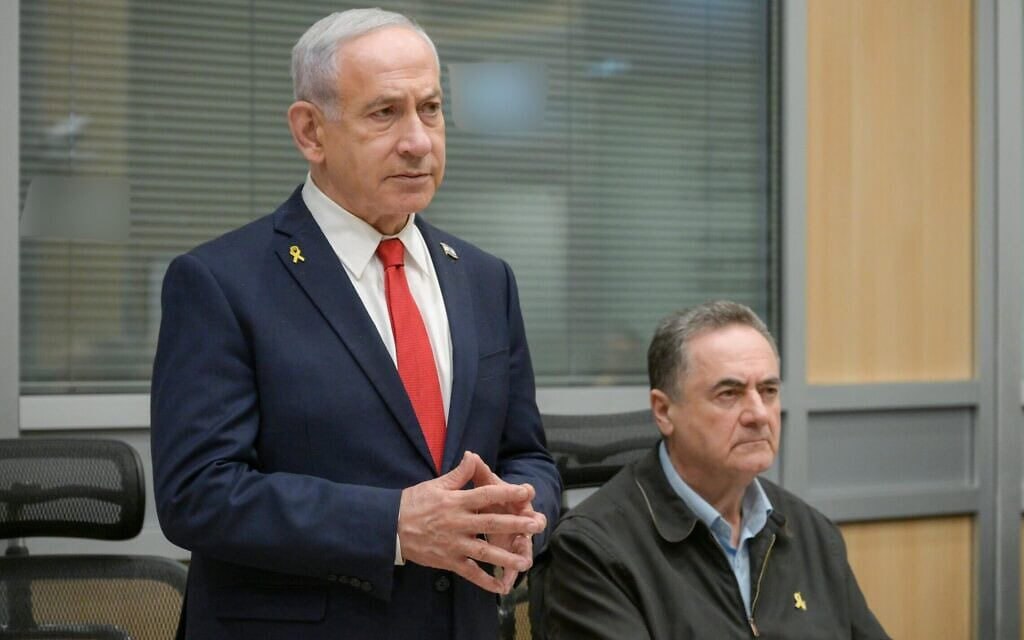 ראש הממשלה, בנימין נתניהו, ושר הביטחון, ישראל כ"ץ