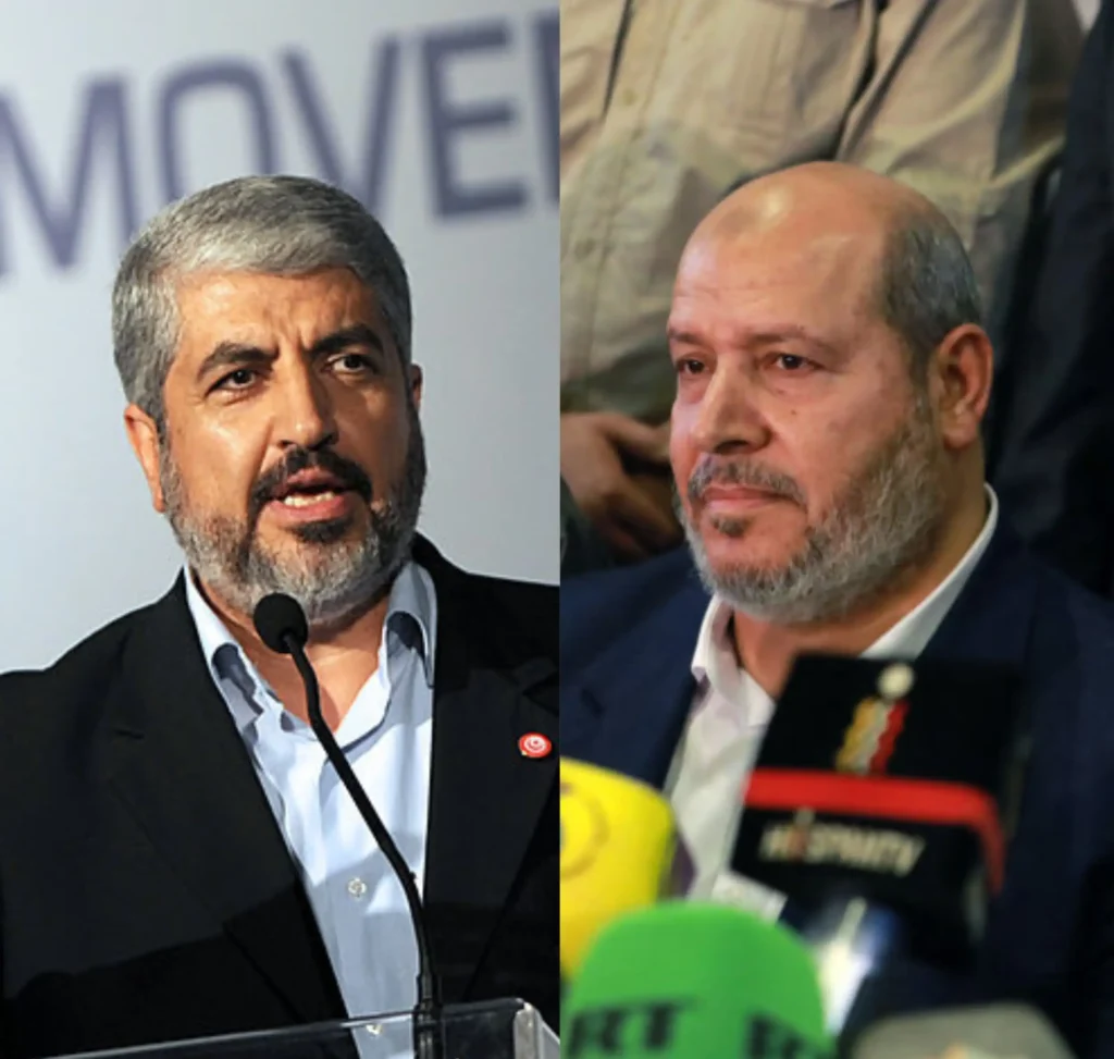 ראש הלשכה המדינית של חמאס ברצועת עזה, ח'ליל אל-חיה, ראש חמאס בחו"ל, ח'אלד משעל