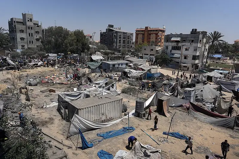 אזור אל-מוואסי בחאן יונס, 13 ביולי 2024