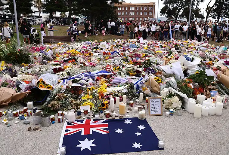 טקס לזכר הנרצחים בפיגוע, 16 בדצמבר 2025