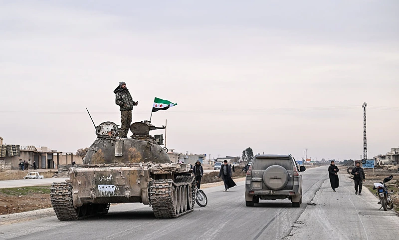 כוחות המשטר הסורי סמוך לחלב, 17 בינואר 2026