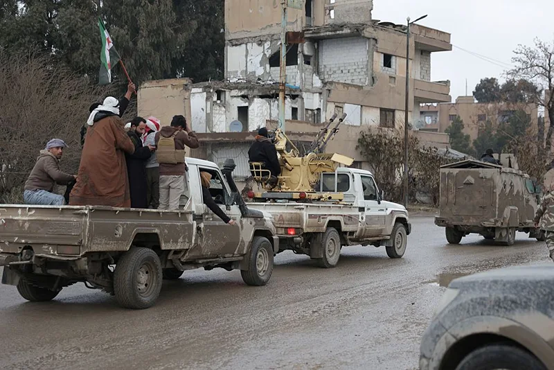 כוחות המשתייכים למשטר הסורי בא-רקה, 18 בינואר 2026