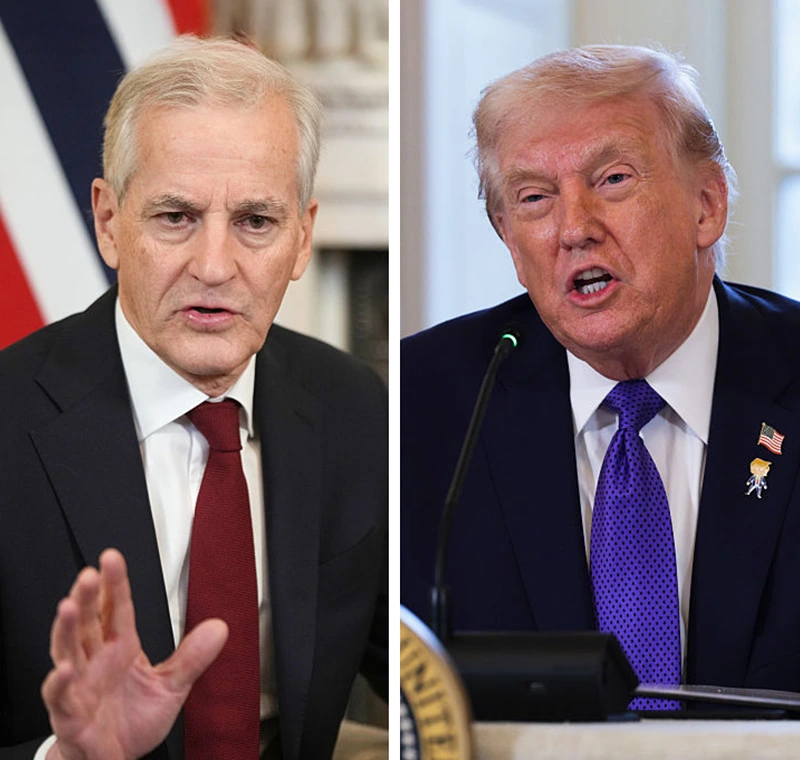 נשיא ארה״ב, דונלד טראמפ, ראש ממשלת נורווגיה, יונאס גאר סטורה