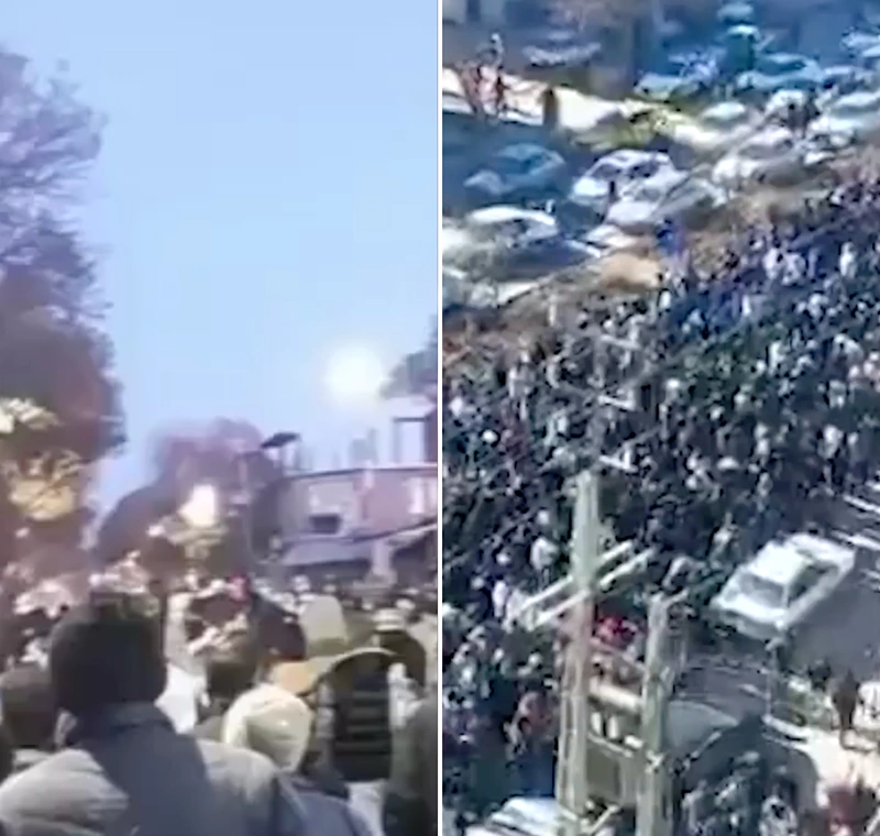 מחאות בערים בויג'נורד וכרמאנשאה