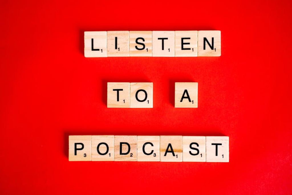 listening to podcast