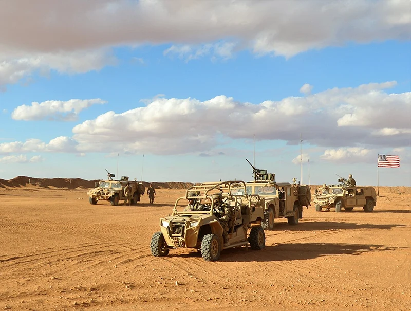 כוחות אמריקניים בבסיס א-תנף, 22 בנובמבר 2017
