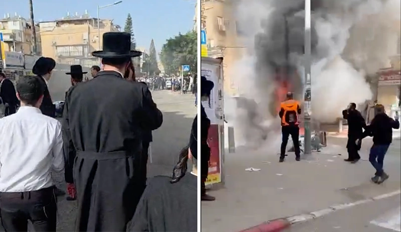 תיעוד מהאירועים בבני ברק היום