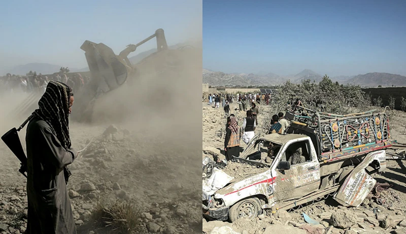 תיעודים מאחת מזירות התקיפה של פקיסטן באפגניסטן הלילה, 22 בפברואר 2026