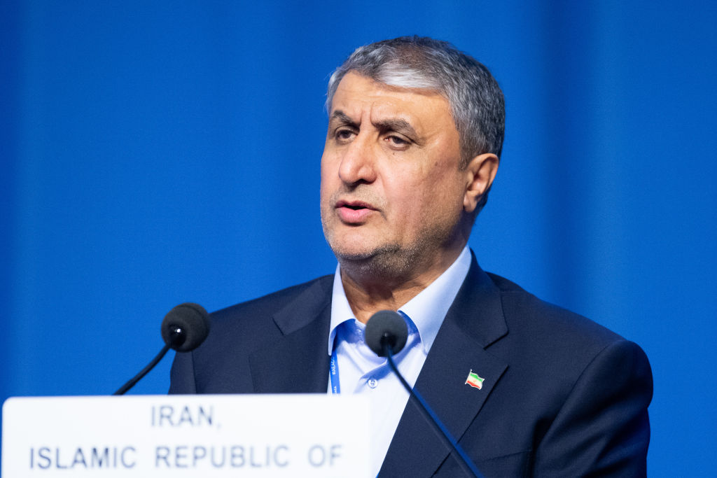 יו"ר הסוכנות לאנרגיה אטומית של איראן, מוחמד אסלאמי, 25 בספטמבר 2023