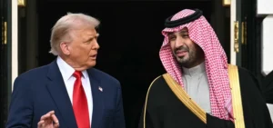 נשיא ארה"ב, דונלד טראמפ, ויורש העצר הסעודי, מוחמד בן סלמאן, 18 בנובמבר 2025