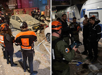 צילום: רכבת ישראל (מימין). כבאות והצלה (משמאל)