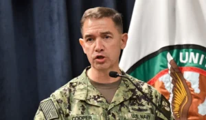 מפקד פיקוד המרכז של צבא ארה"ב, אדמירל בראד קופר, 5 במרץ 2026