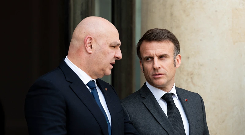 נשיא צרפת, עמנואל מקרון, ונשיא לבנון, ג'וזף עון, 28 במרץ 2025