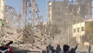 בניין המועצה שהותקף בקום