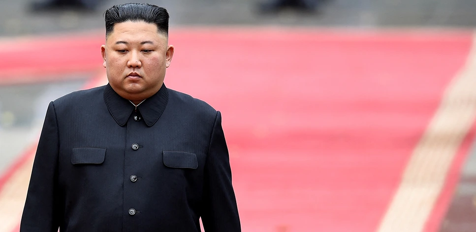 שליט קוריאה הצפונית, קים ג'ונג און, 1 במרץ 2019 | צילום: MANAN VATSYAYANA/POOL/AFP via Getty Images