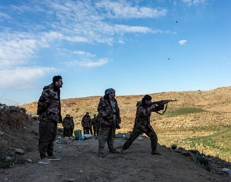 כוחות ה-KDPI במהלך אימון, 11 בפברואר 2023