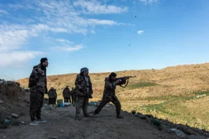 כוחות ה-KDPI במהלך אימון, 11 בפברואר 2023