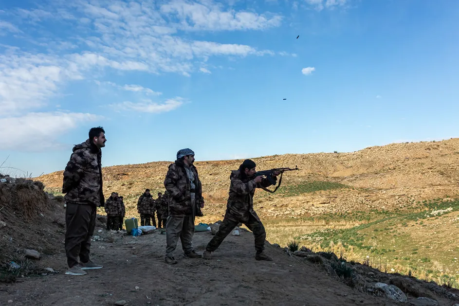 כוחות ה-KDPI במהלך אימון, 11 בפברואר 2023