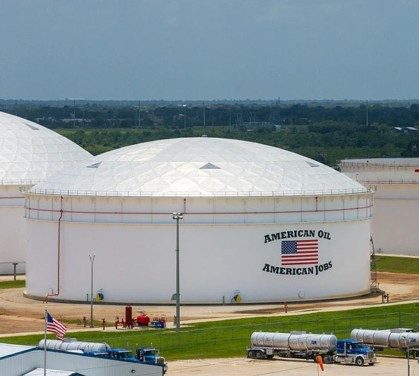 מכלי אחסון נפט בטקסס, 19 ביוני 2025