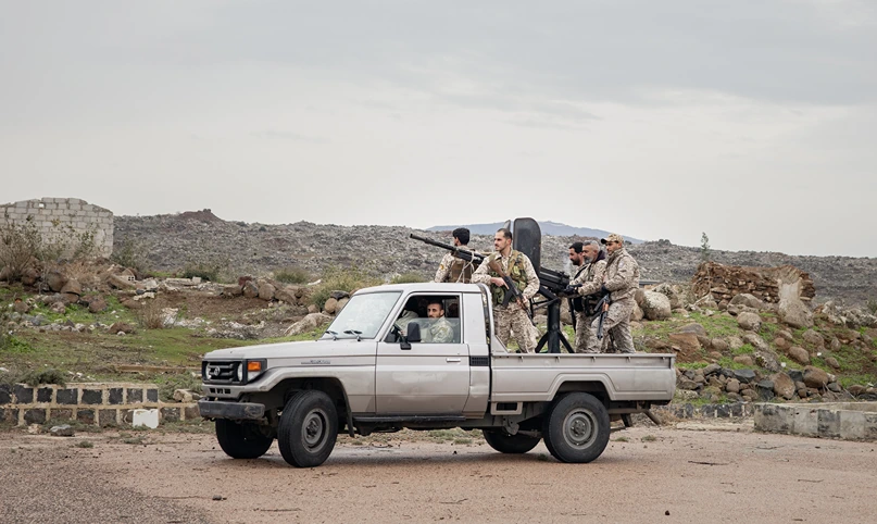 אנשי "המשמר הלאומי" – המיליציה הדרוזית הנאמנה למנהיג הרוחני של העדה
