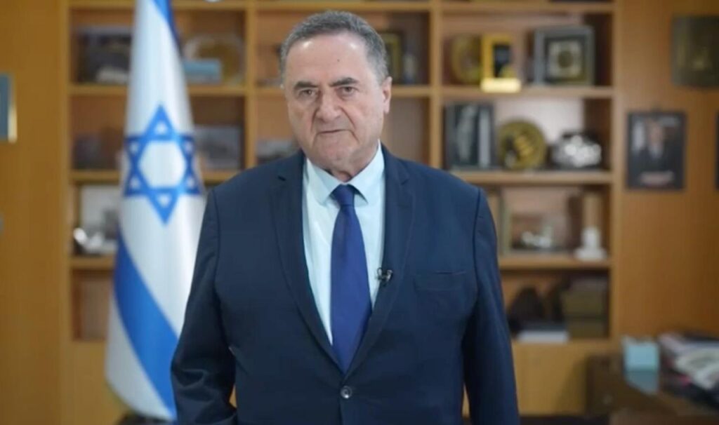 שר הביטחון, ישראל כ"ץ, במהלך דבריו היום