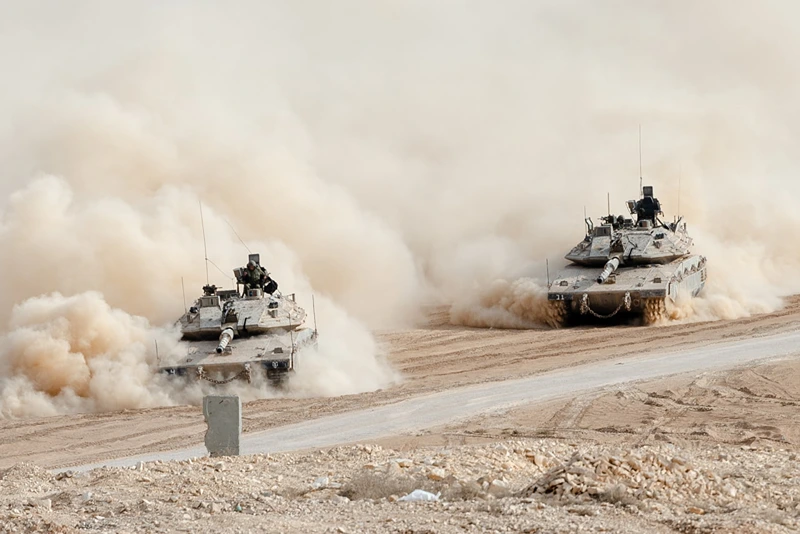 טנקים של צה''ל בפעילות מבצעית