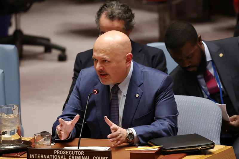 התובע הראשי של בית הדין הפלילי הבין-לאומי, קארים חאן, 27 בינואר 2025