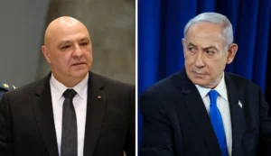 ראש ממשלת ישראל בנימין נתניהו ונשיא לבנון ג'וזף עאון