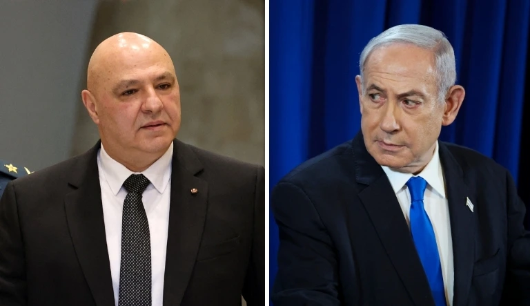 ראש ממשלת ישראל בנימין נתניהו ונשיא לבנון ג'וזף עאון