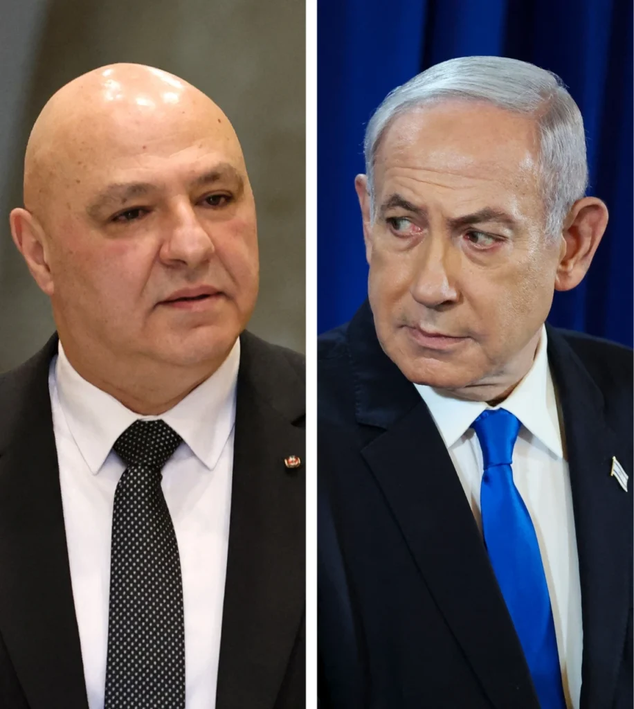 ראש ממשלת ישראל בנימין נתניהו ונשיא לבנון ג'וזף עאון