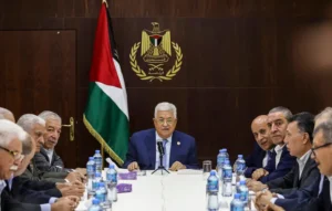 יו"ר הרש"פ, מחמוד עבאס, בישיבת הוועדה המרכזית של פת"ח, 1 באוקטובר 2019