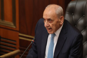 יו"ר הפרלמנט הלבנוני, נביה ברי,14 ביוני 2023