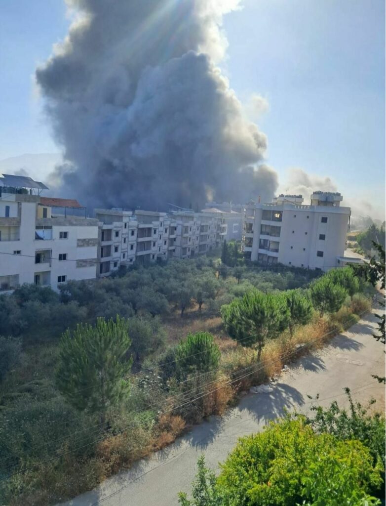 תיעוד מתקיפת צה"ל בנבטיה שבדרום לבנון הבוקר